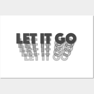 Let it Go - Typography Posters and Art